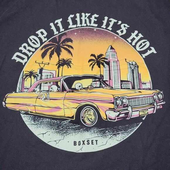 BoxSet Dark Brown Unisex Tee "Drop It Like It's Hot" - Size Medium - Picture 2 of 6